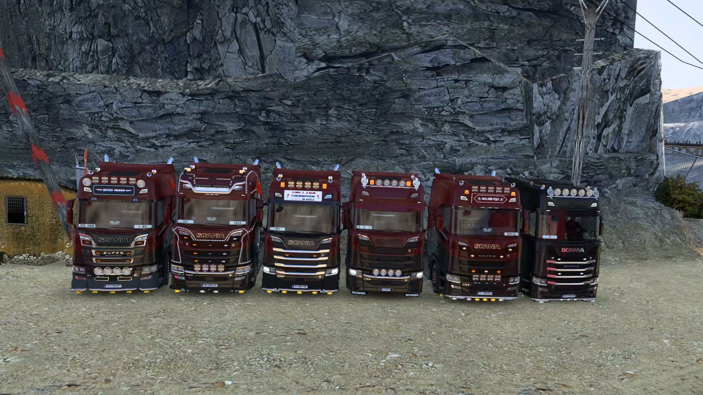 Yuanqi drivers at a rest stop